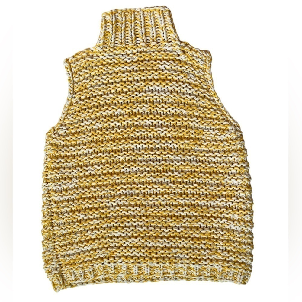 Lafayette 148 yellow and white knit sweater size large. - Picture 7 of 13